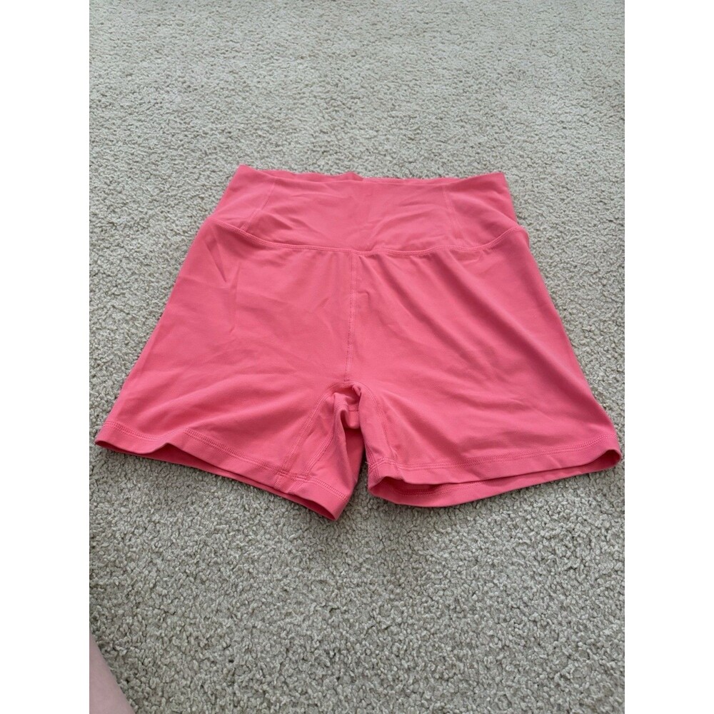 Free People Movement Women’s Pink High Rise Athletic Shorts Size Large Yoga